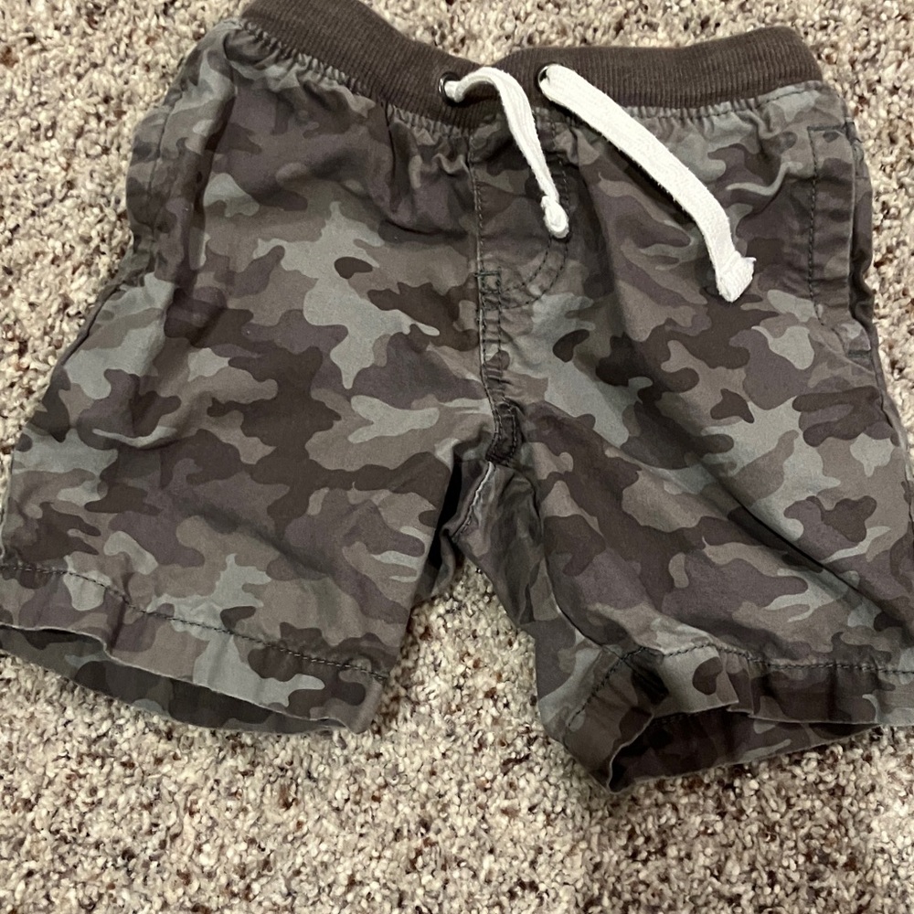 Cat & Jack Boys Shorts Lot Size 4T Camo & Jogger Shorts Blue - Picture 2 of 7